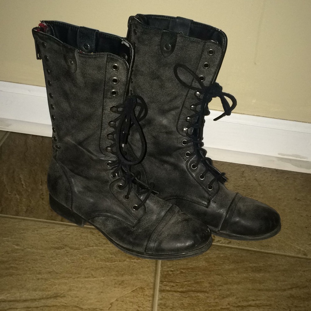 Lace up Combat Boots